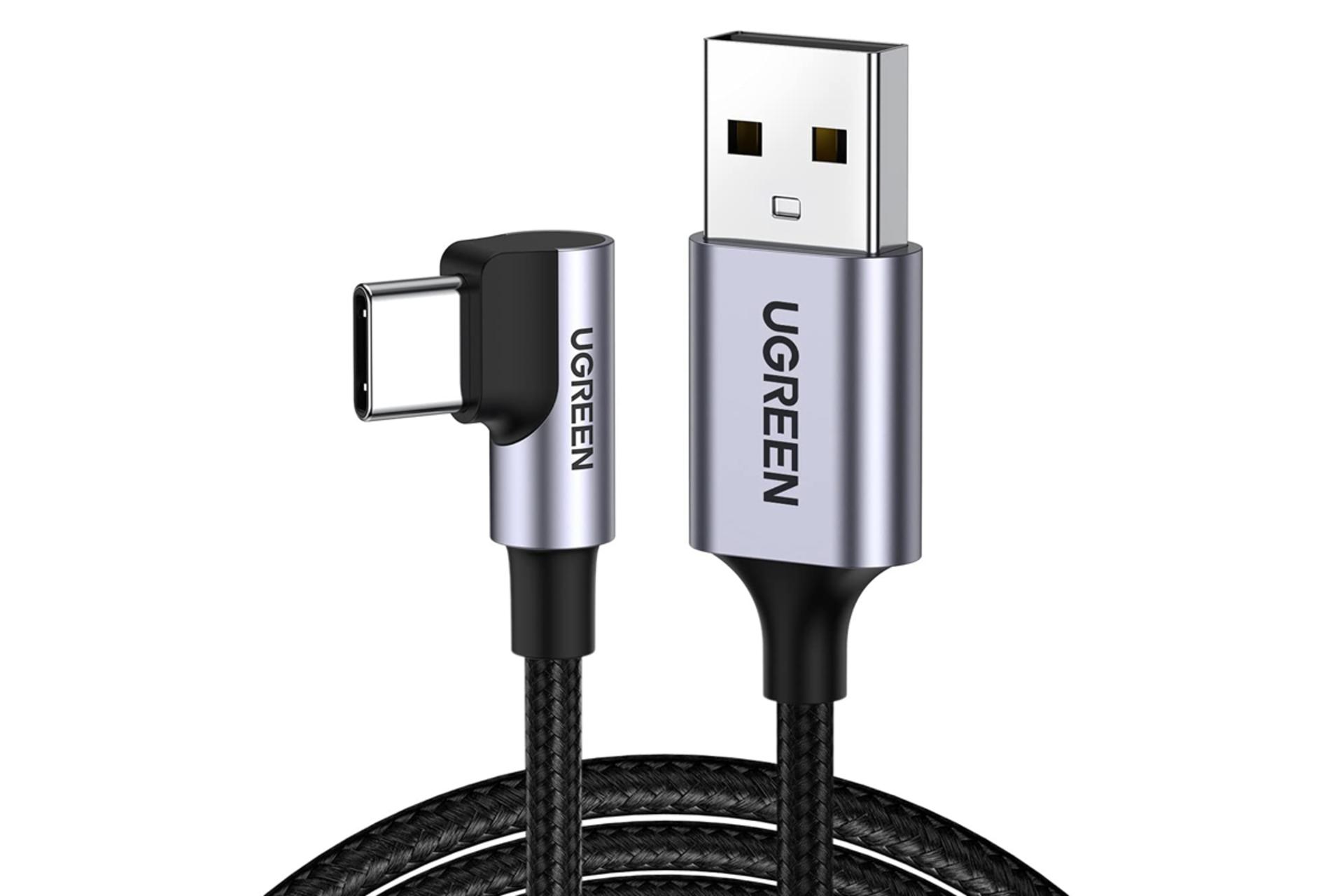 کابل شارژ USB یوگرین Type-A به Type-C مدل US284 با طول 2 متر مشکی