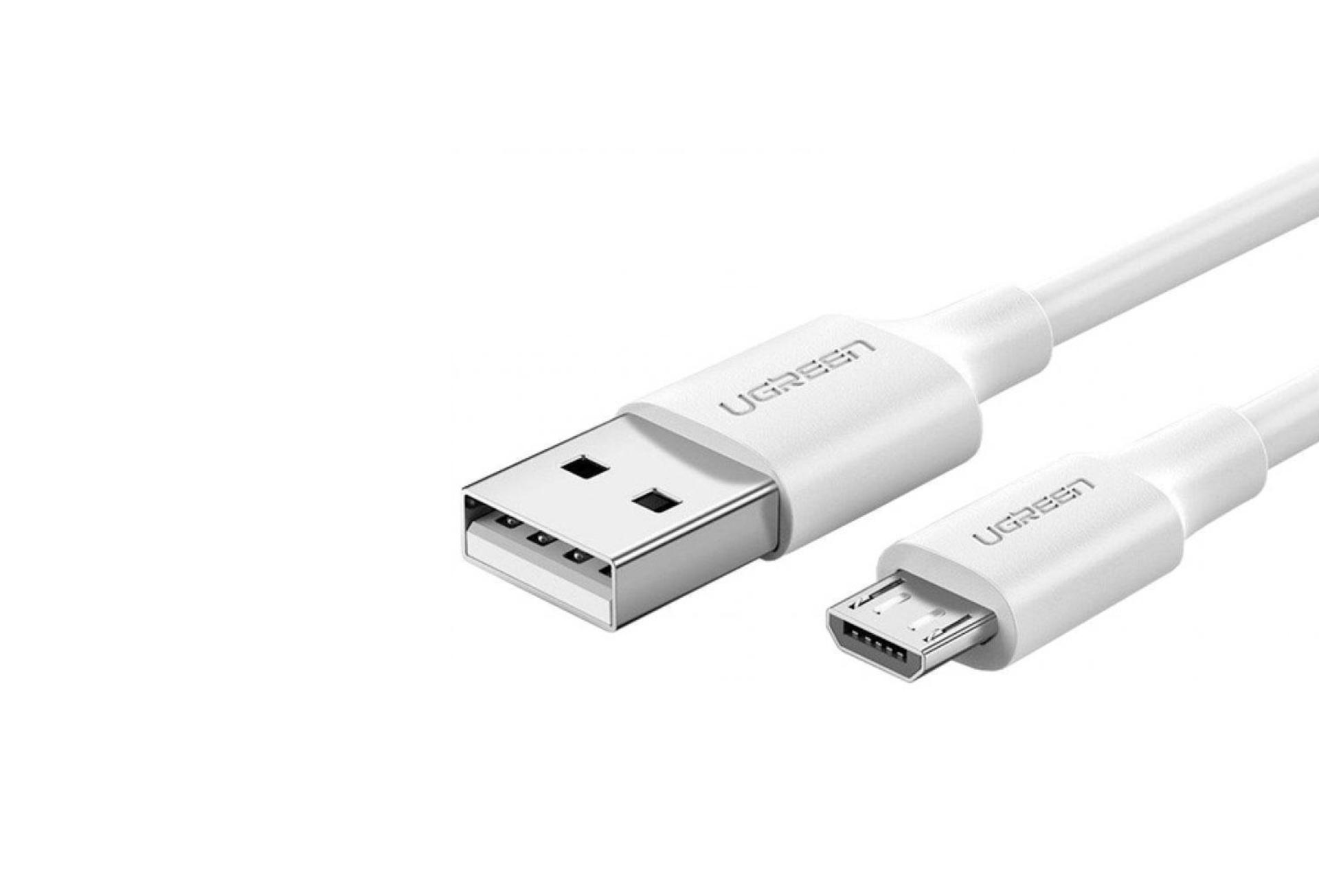 کانکتور کابل شارژ USB یوگرین Type-A به Micro-USB مدل US289 با طول 1 متر