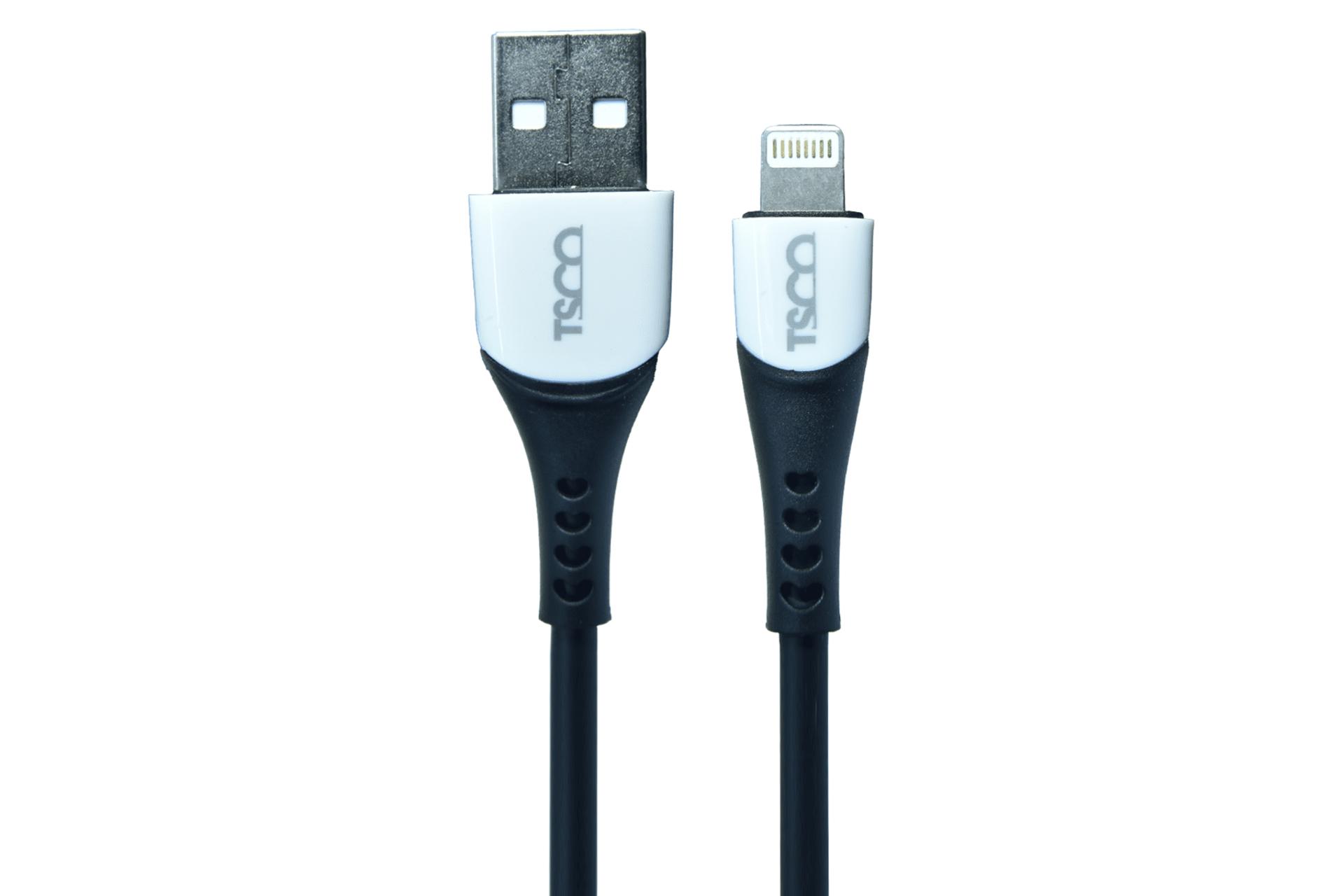 کانکتور کابل شارژ USB تسکو Type-A به Lightning مدل TCI 450 با طول 1 متر