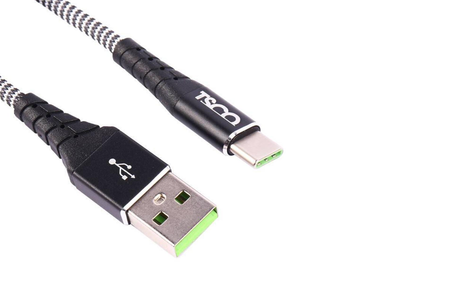 کانکتور کابل شارژ USB تسکو Type-A به Type-C مدل TC C193 با طول 1 متر