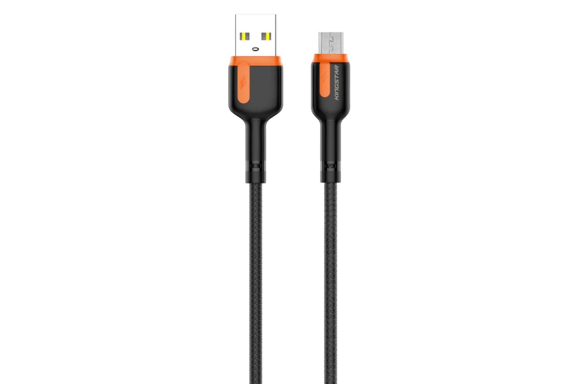 کانکتور کابل شارژ USB کینگ استار Type-A به Micro-USB مدل K32 A با طول 1 متر