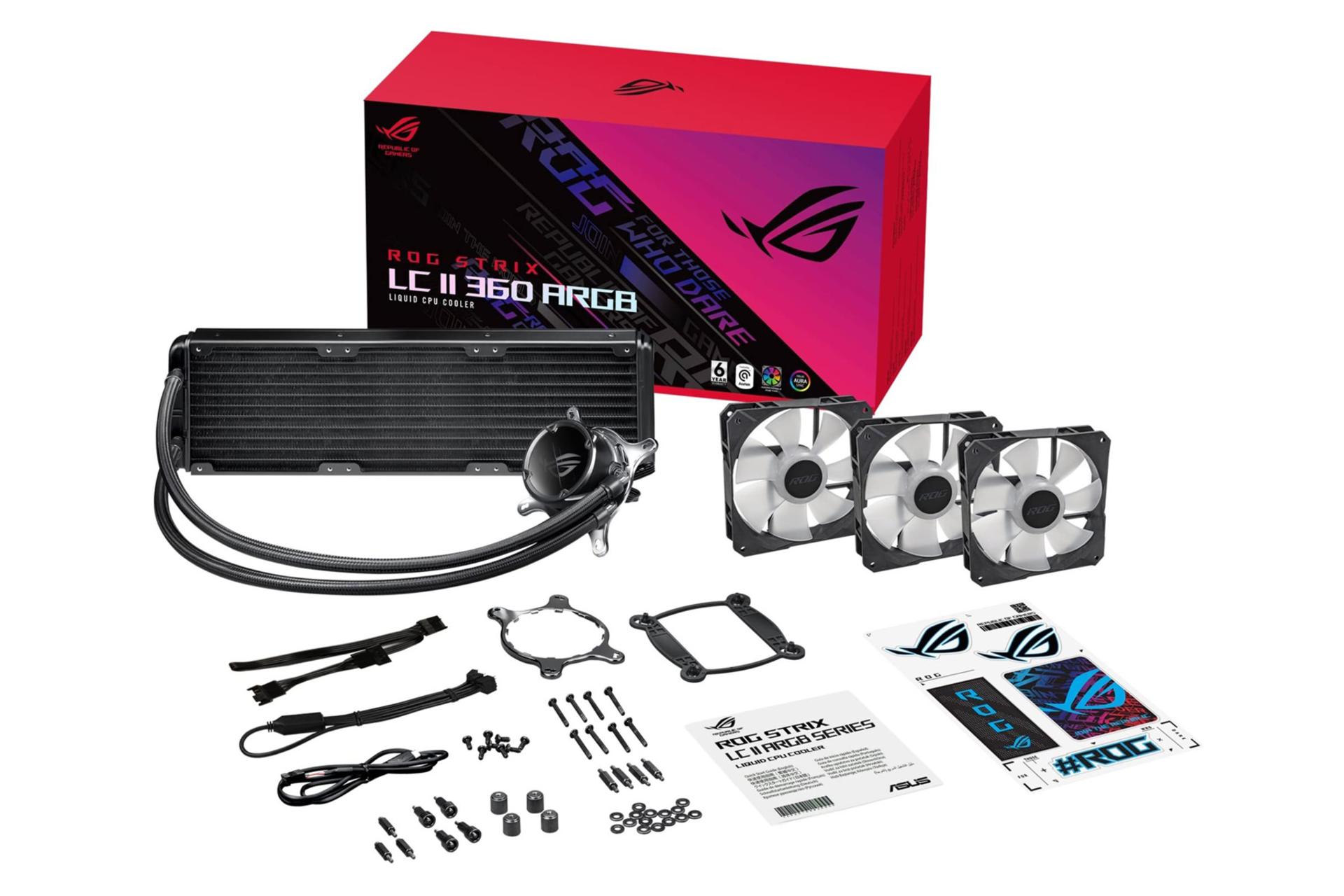 مرجع متخصصين ايران اقلام همراه خنك كننده مايع ايسوس ROG STRIX LC II 360 ARGB