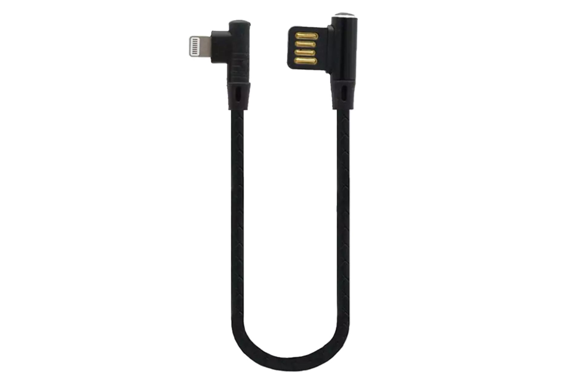 کابل شارژ USB تسکو USB به Lightning مدل TC MI76 با طول 0.2 متر مشکی