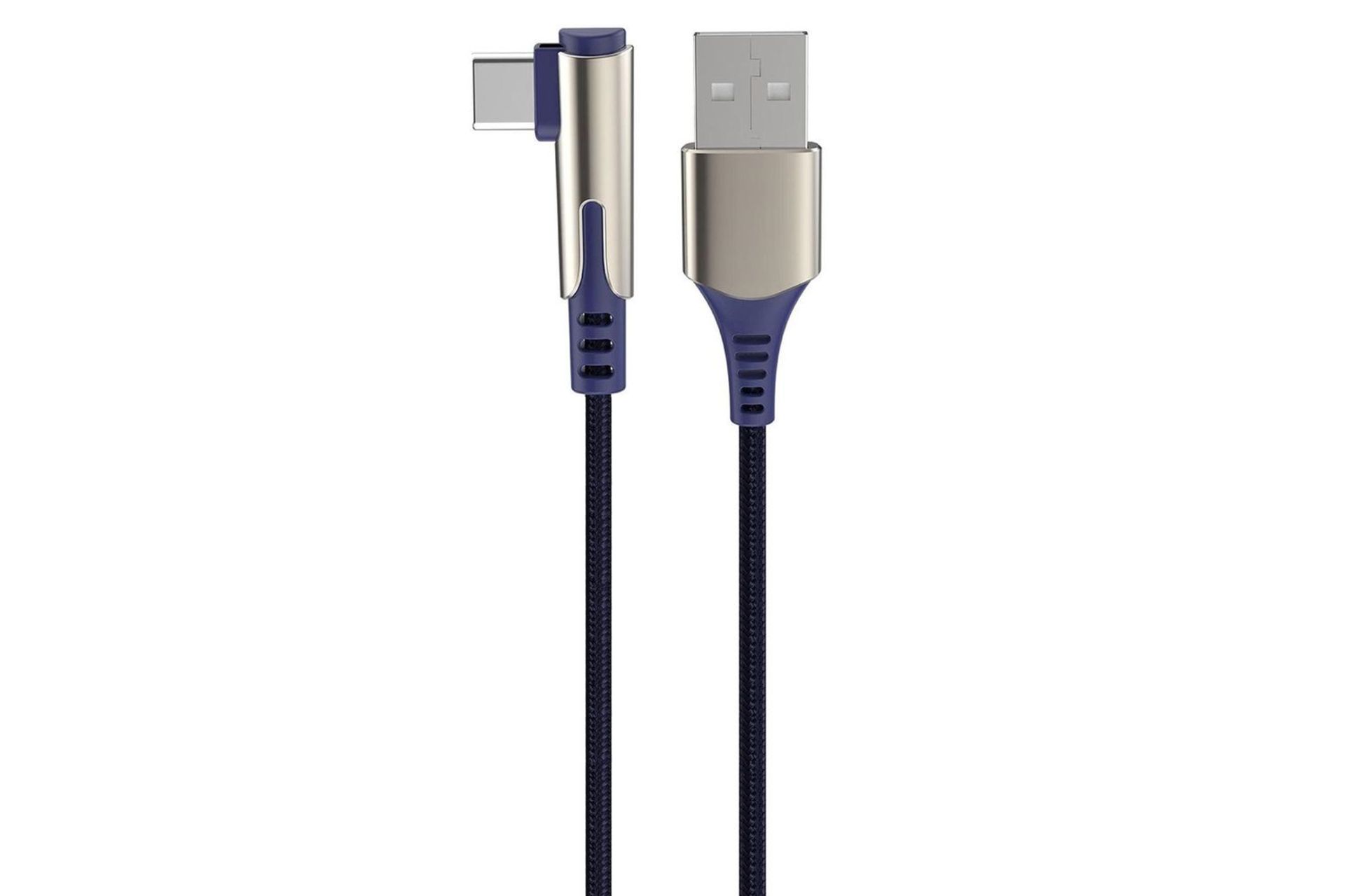 کابل شارژ USB راک USB به Type-C مدل M1 RCB0732 با طول 1 متر آبی