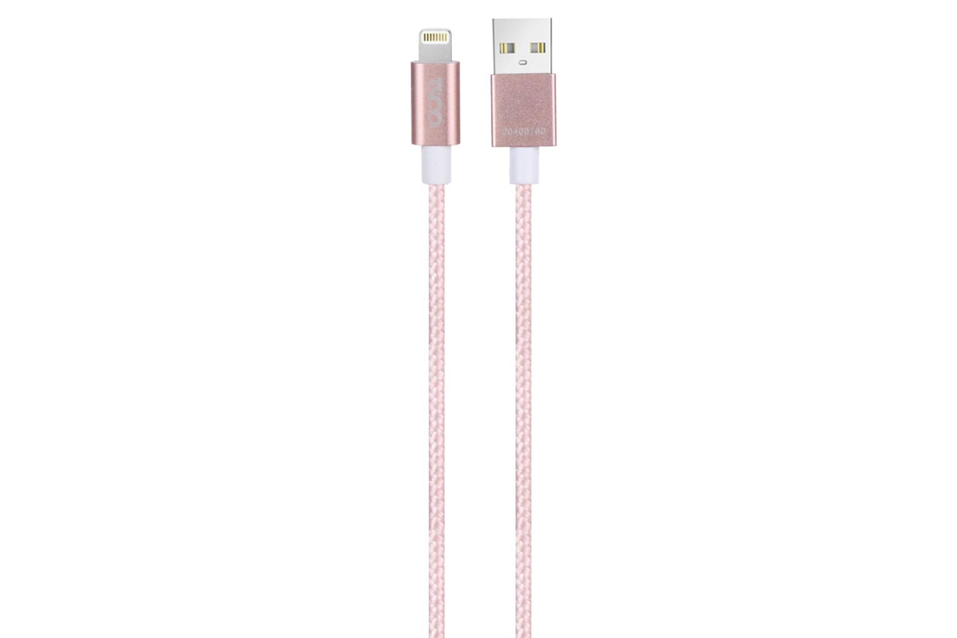 مرجع متخصصين ايران كابل شارژ USB تسكو USB به Lightning مدل TC i 400 با طول 1.5 متر صورتي