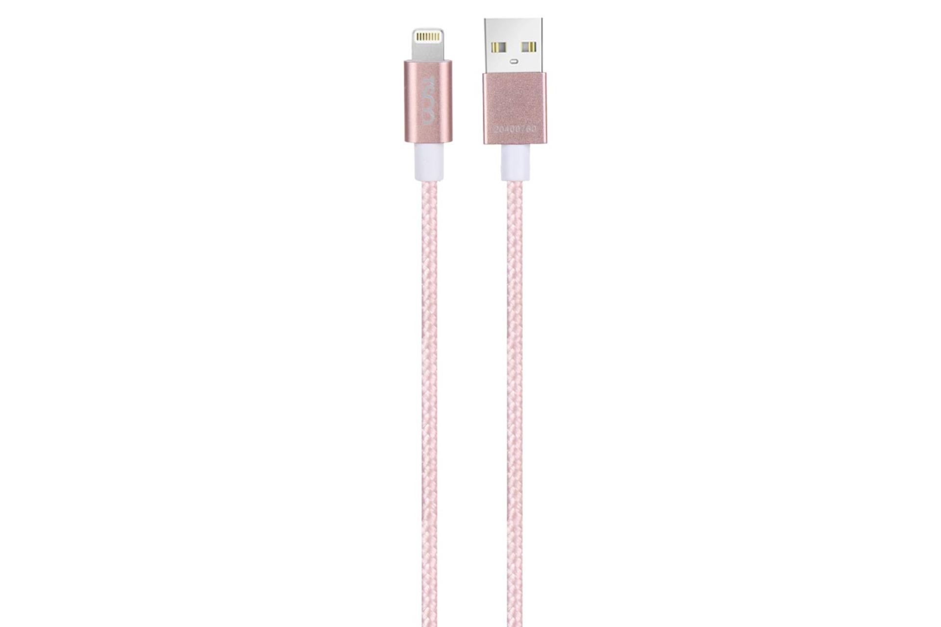 کابل شارژ USB تسکو USB به Lightning مدل TC i 400 با طول 1.5 متر صورتی