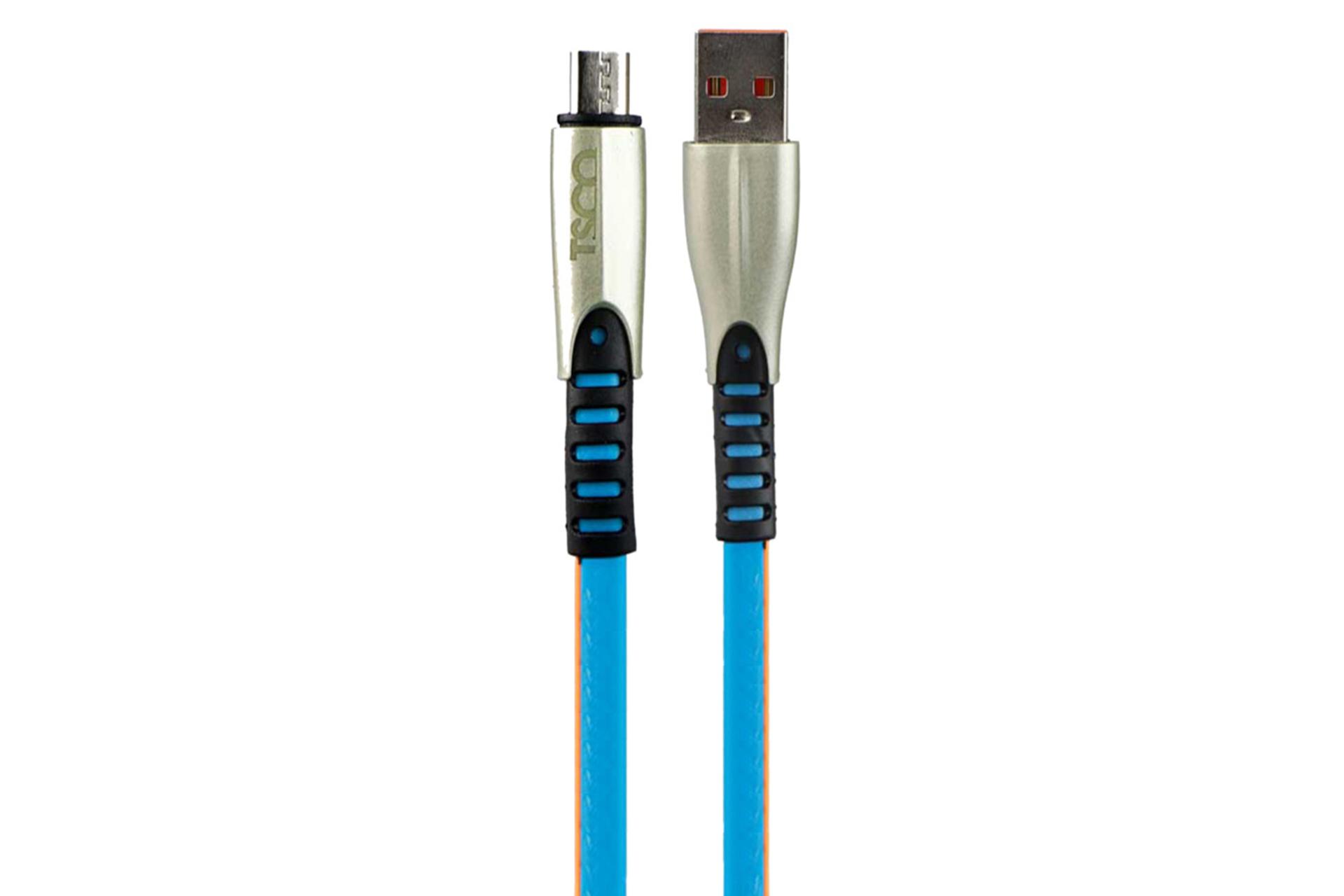 کابل شارژ USB تسکو USB به Micro-USB مدل TC A70 با طول 1 متر آبی