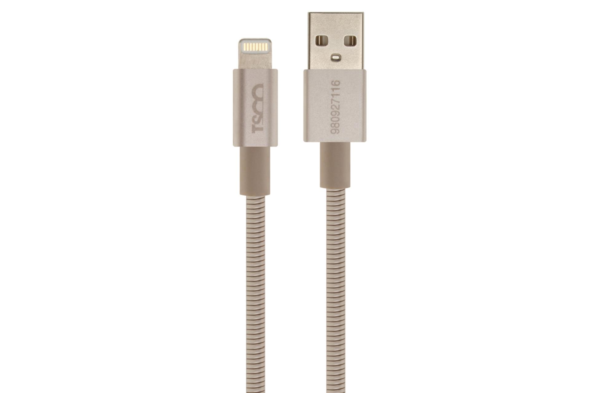 کانکتور کابل شارژ USB تسکو USB به Lightning مدل TC I27 با طول 1 متر