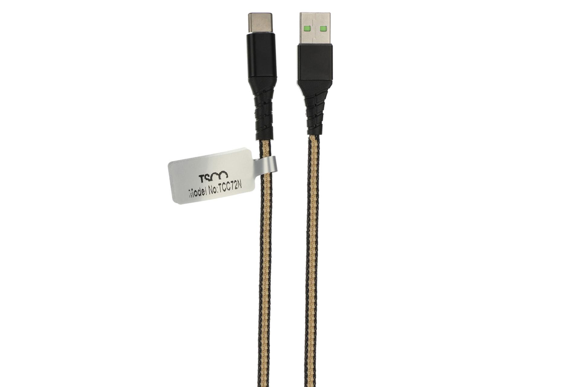 کابل شارژ USB تسکو USB به Type-C مدل TC C72N با طول 1 متر