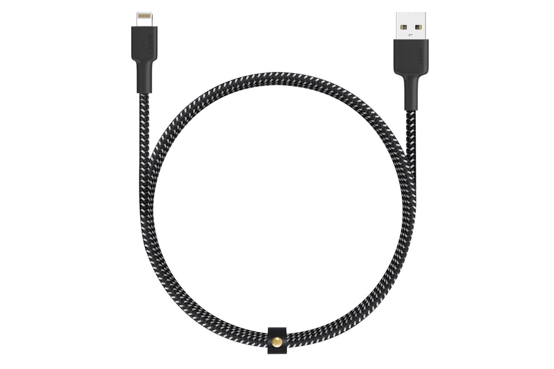 کابل شارژ USB آکی USB به Lightning مدل CB-BAL3 با طول 1.2 متر مشکی