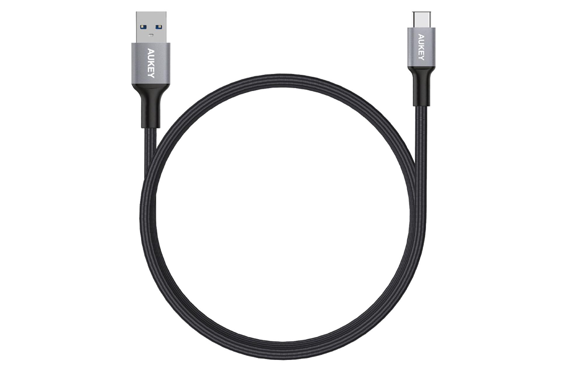 کابل شارژ USB آکی Aukey CB-CD2 Type-A to Type-C 1m به Type-C مدل CB-CD2 با طول 1 متر