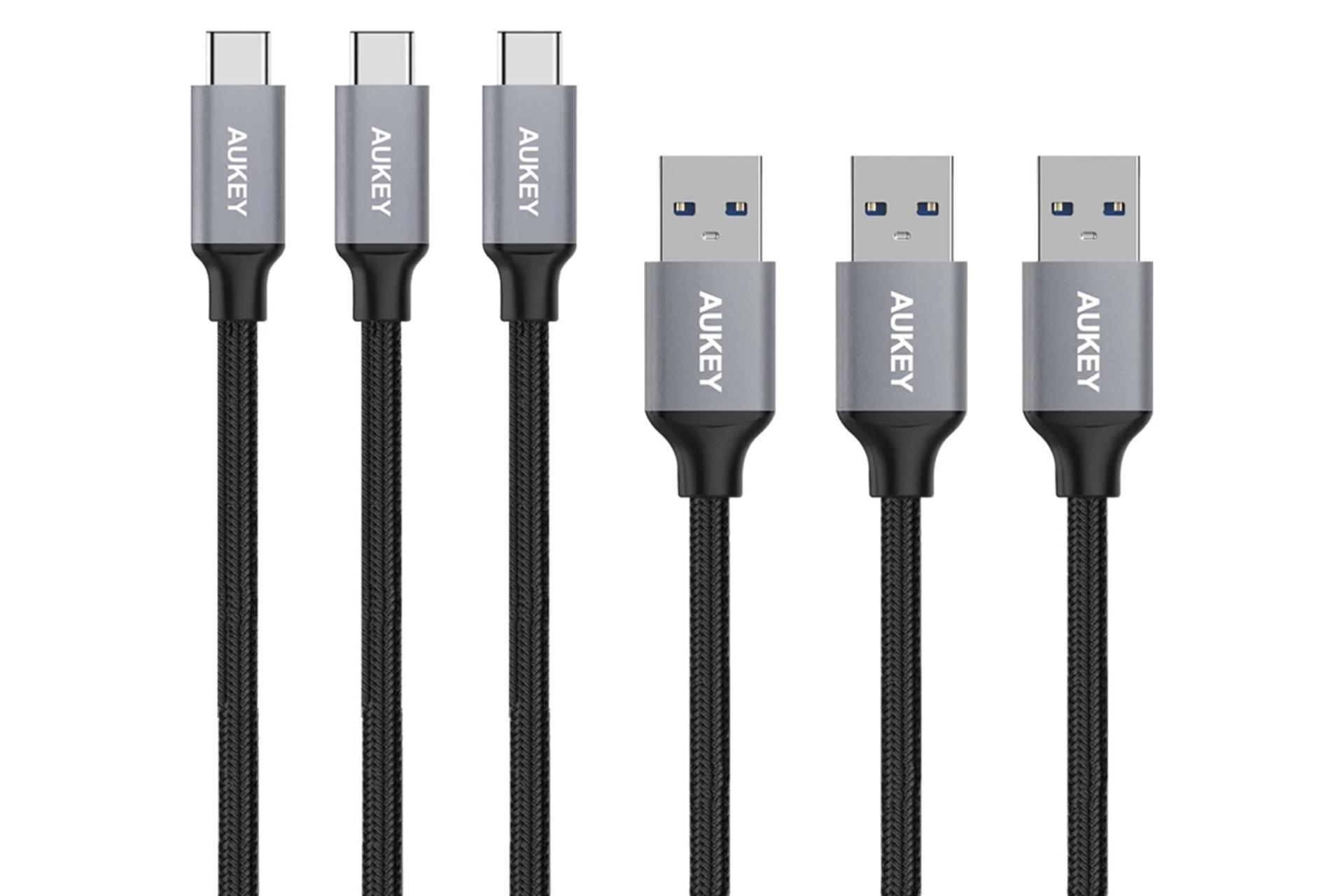 کابل شارژ USB آکی USB به Type-C مدل CB-CMD1 با طول 1 متر