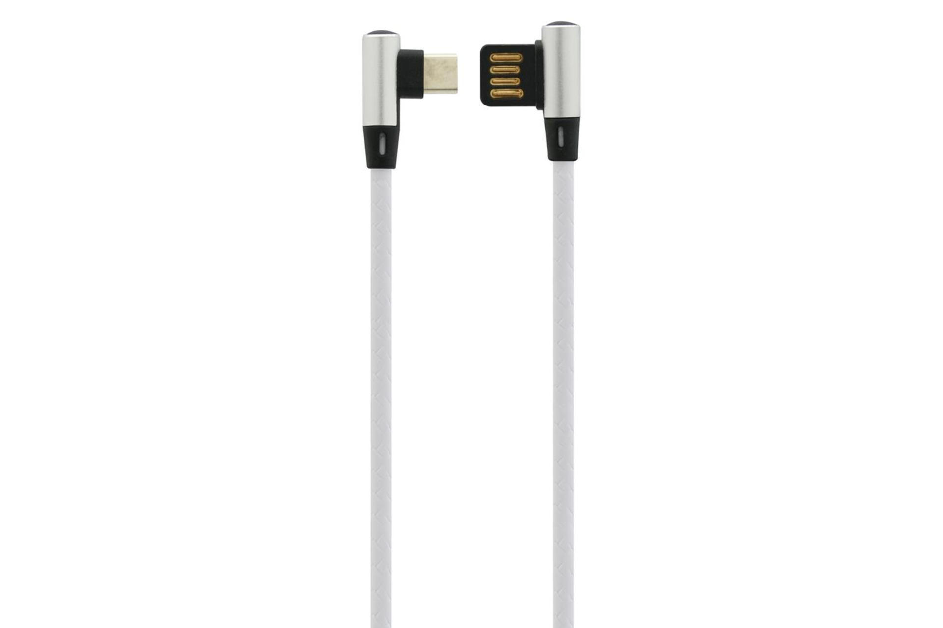 کابل شارژ USB تسکو USB به Type-C مدل TC MC76 با طول 0.2 متر سفید