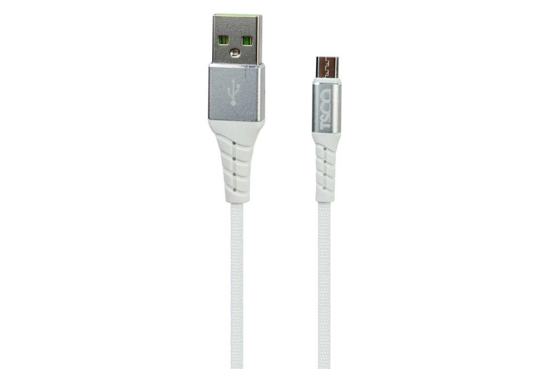 کابل شارژ USB تسکو USB به Micro-USB مدل TC A192 با طول 1 متر سفید