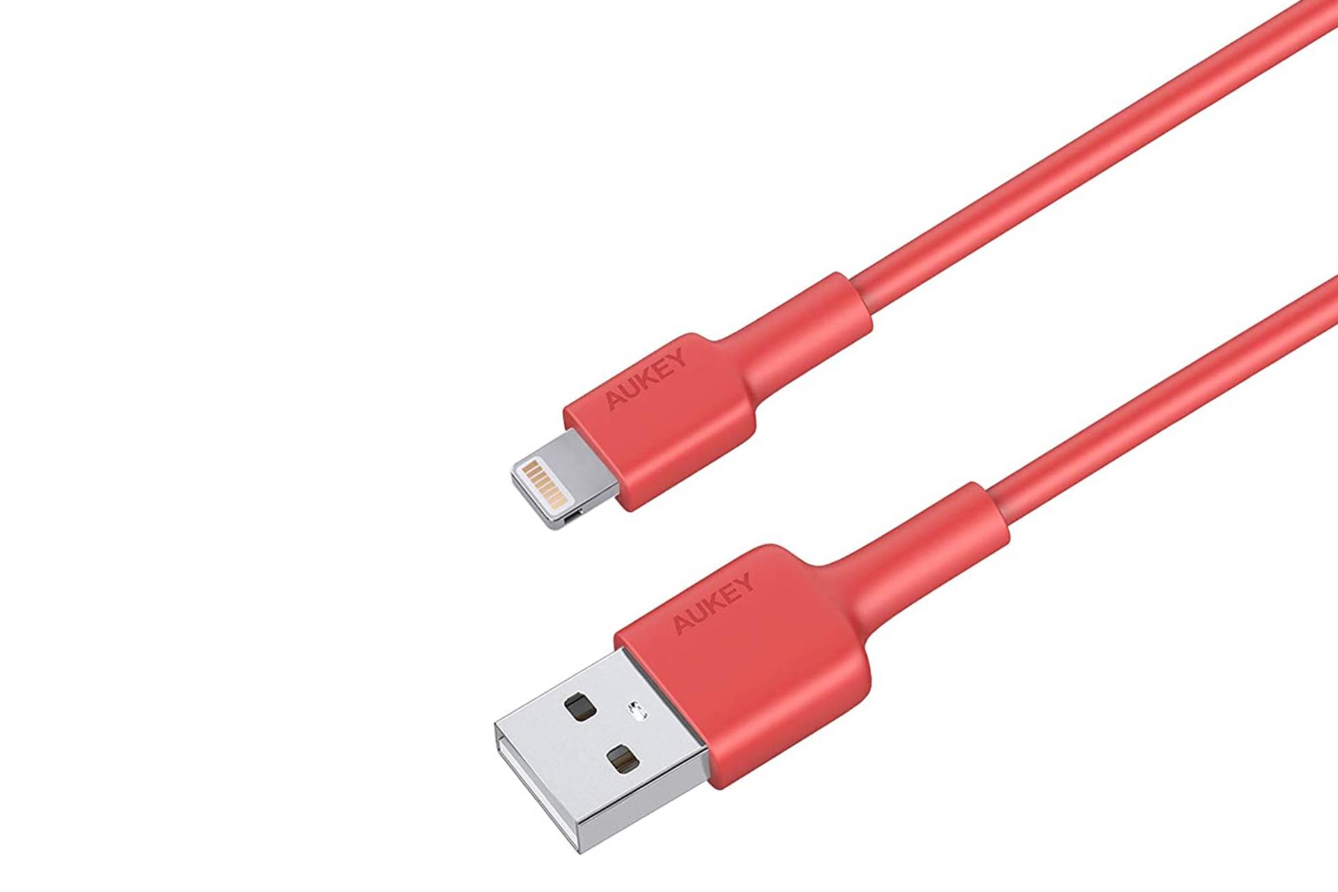 کانکتور کابل شارژ USB آکی USB به Lightning مدل CB-BAL2 با طول 2 متر