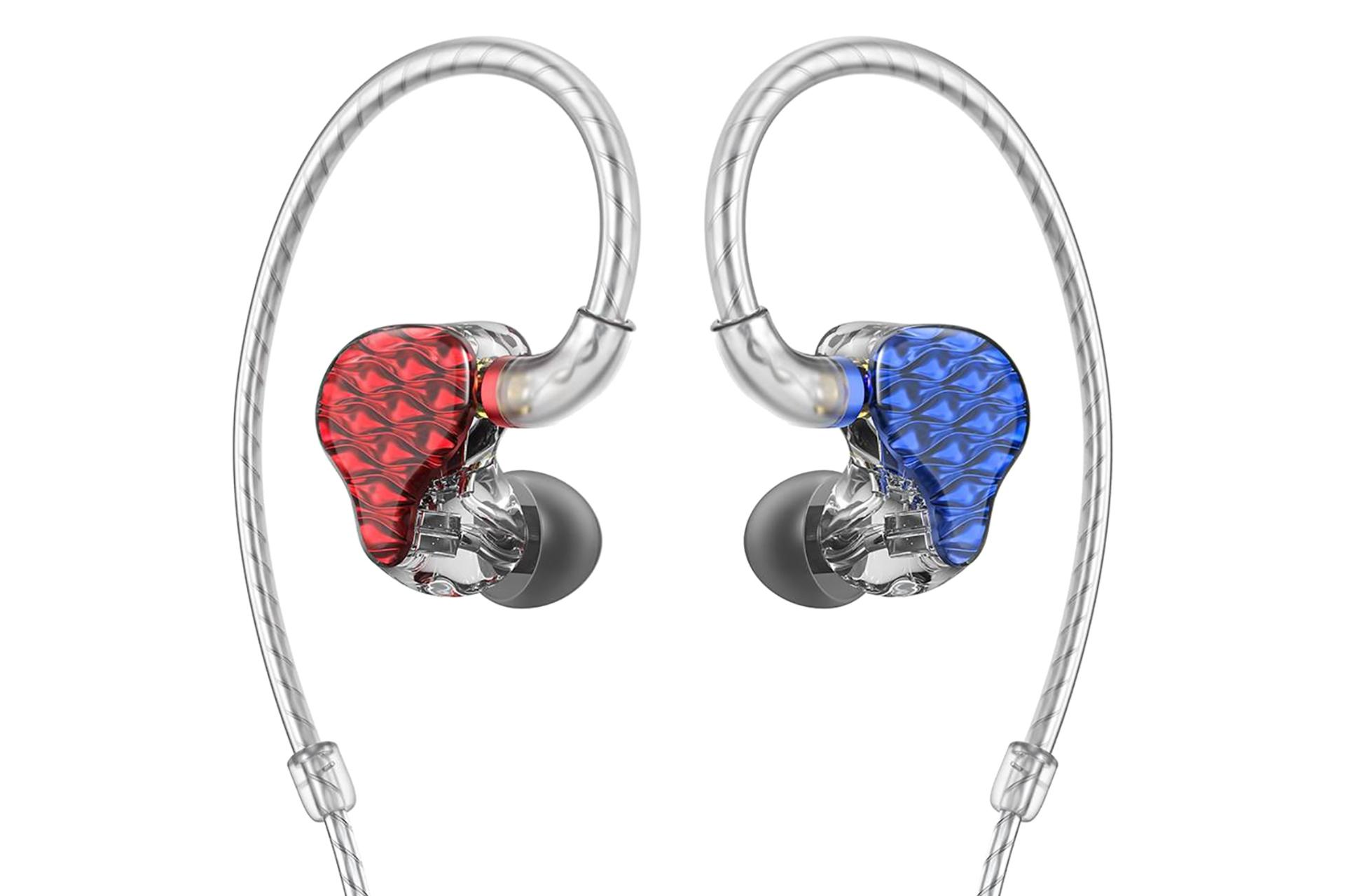 هدفون فیو Fiio FA7 قرمز و آبی