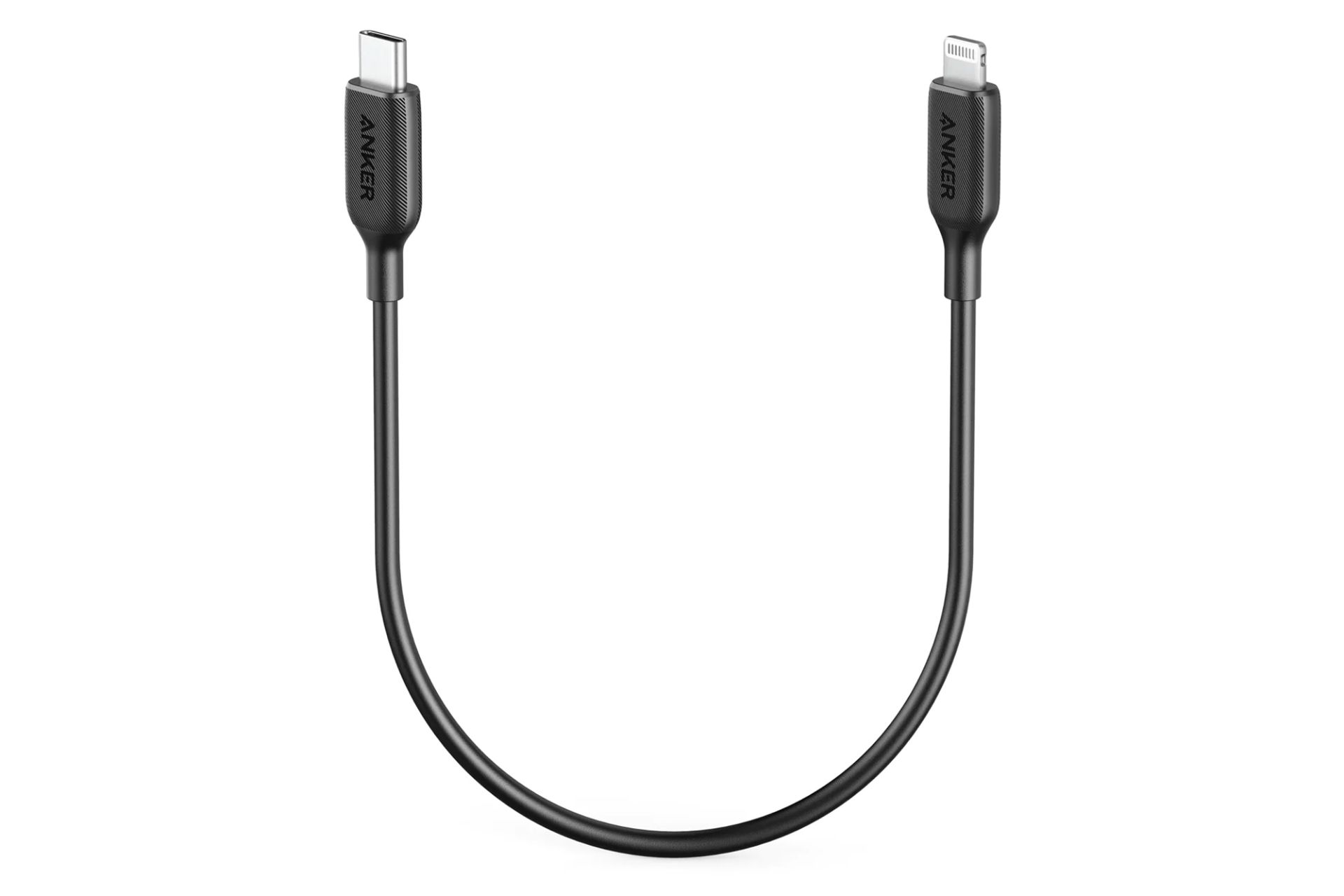 کابل شارژ USB انکر Type-C به Lightning مدل A8831 PowerLine III با طول 0.3 متر مشکی