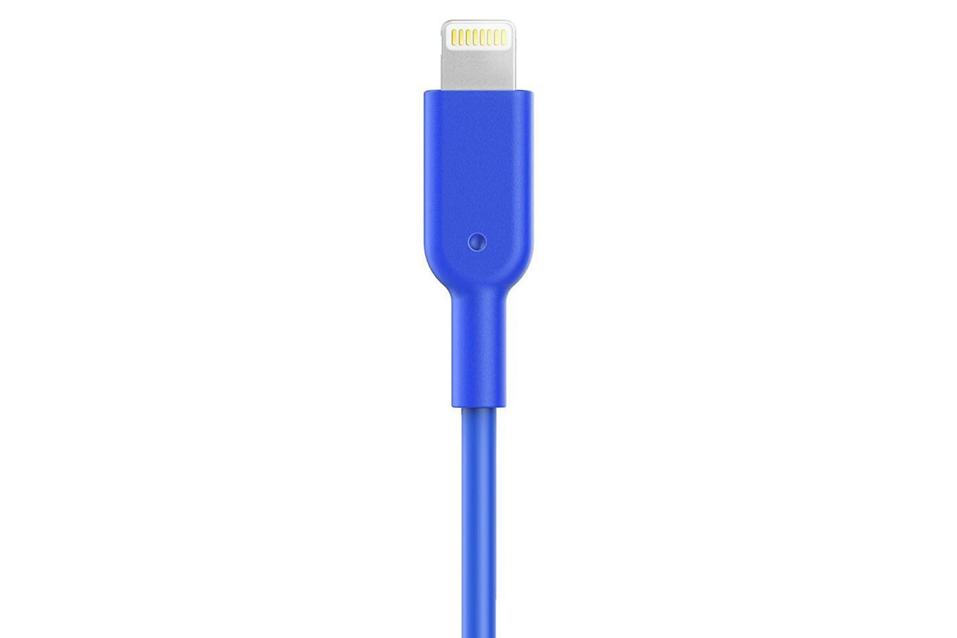 کابل شارژ USB انکر USB به Lightning مدل A8434 PowerLine II با طول 3 متر آبی