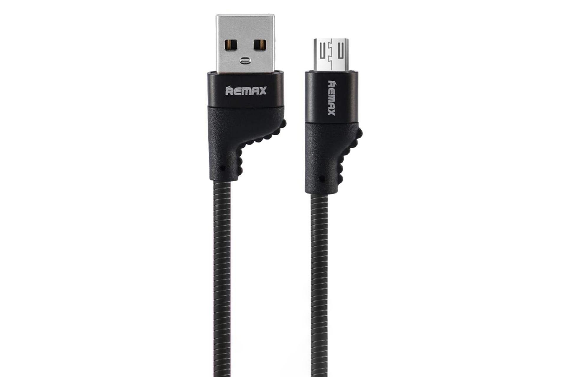 کابل شارژ USB ریمکس USB به Micro-USB مدل RC-108m با طول 1 متر مشکی