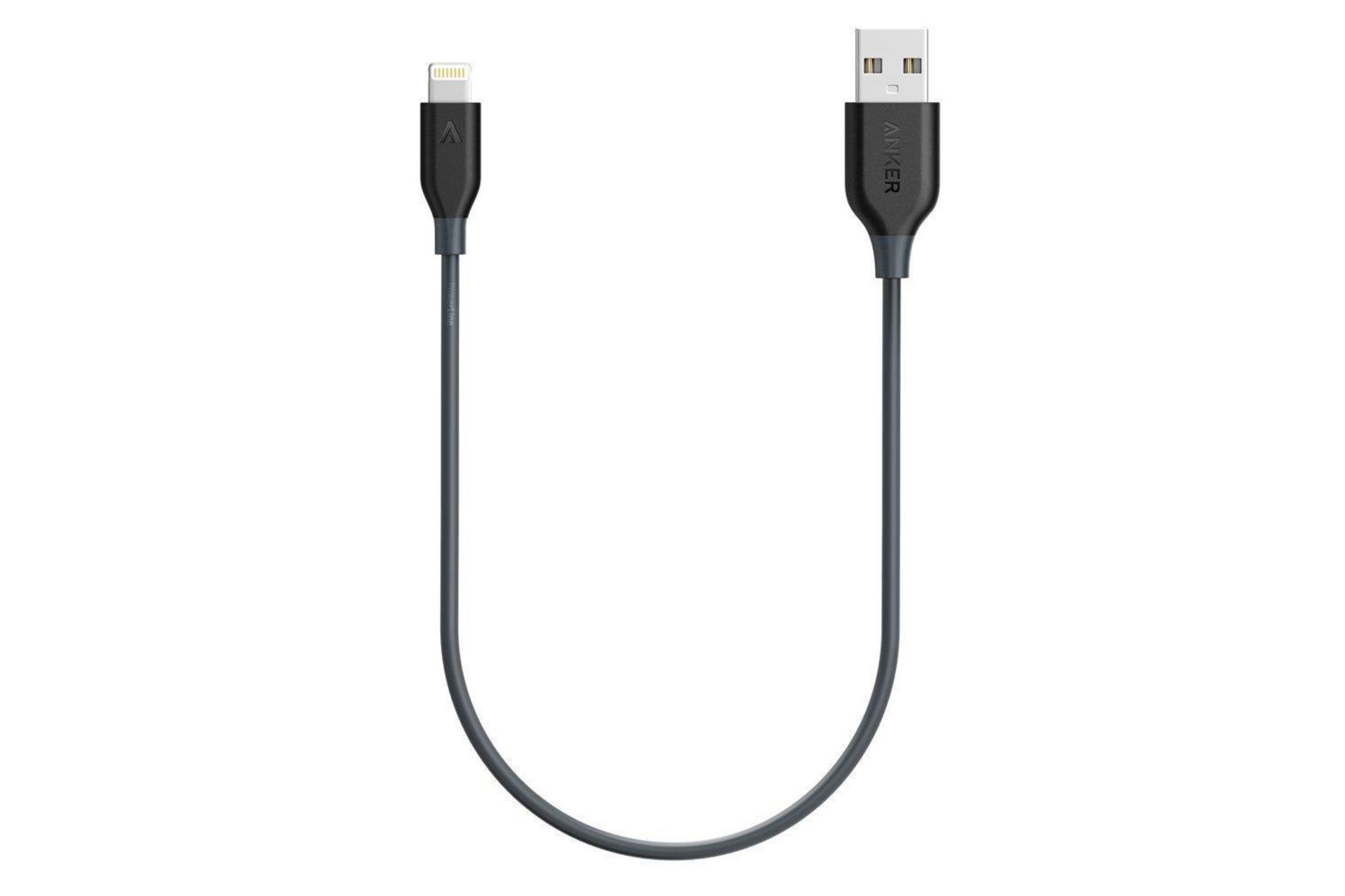 کابل شارژ USB انکر USB به Lightning مدل PowerLine A8114 با طول 0.3 متر مشکی