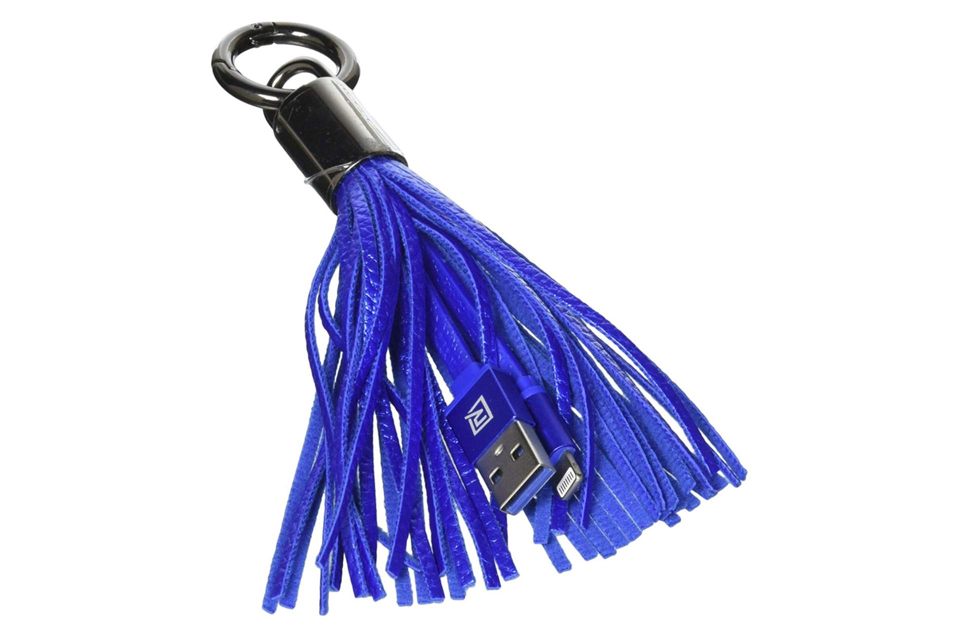 کانکتور کابل شارژ USB ریمکس Type-A به Lightning مدل RC-053i Tassels Ring Series با طول 0.15 متر