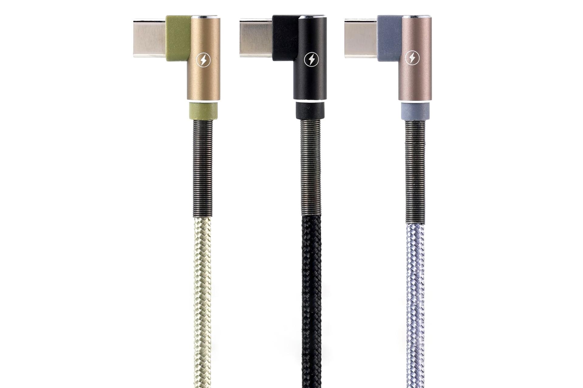 رنگ بندی کابل شارژ USB ریمکس USB به Type-C مدل RC-119a Ranger Series با طول 1 متر