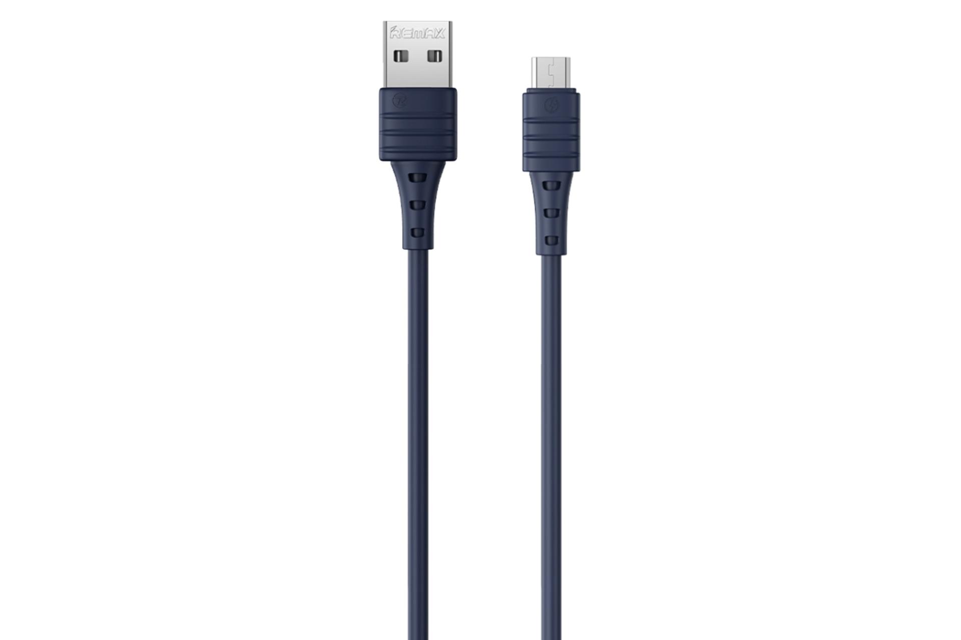 کابل شارژ USB ریمکس USB به Micro-USB مدل RC-179m با طول 1 متر آبی