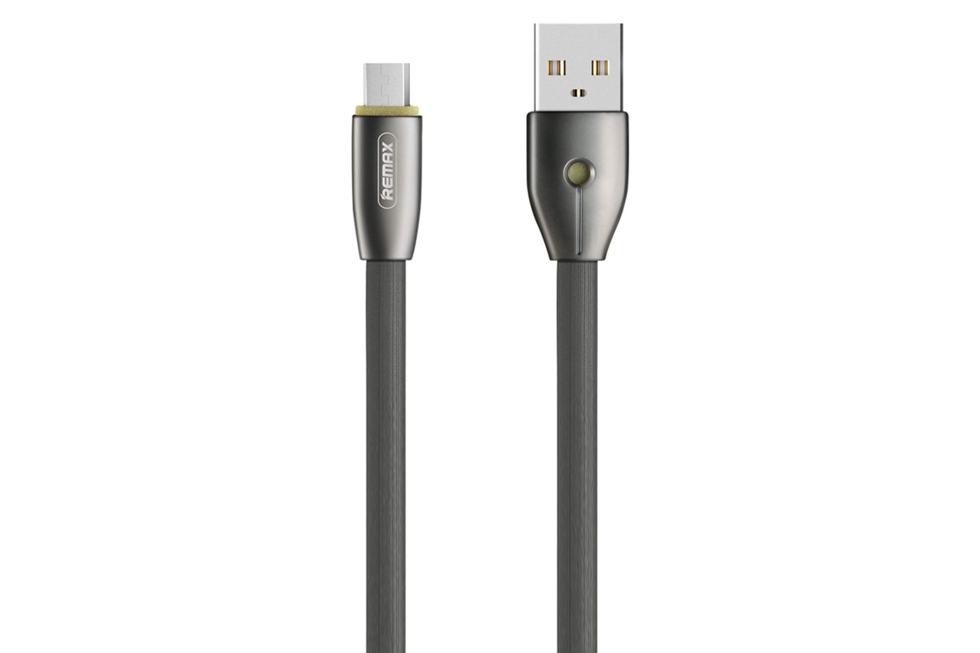 کابل شارژ USB ریمکس Type-A به Micro-USB مدل RC-043m Knight Series با طول 1 متر مشکی