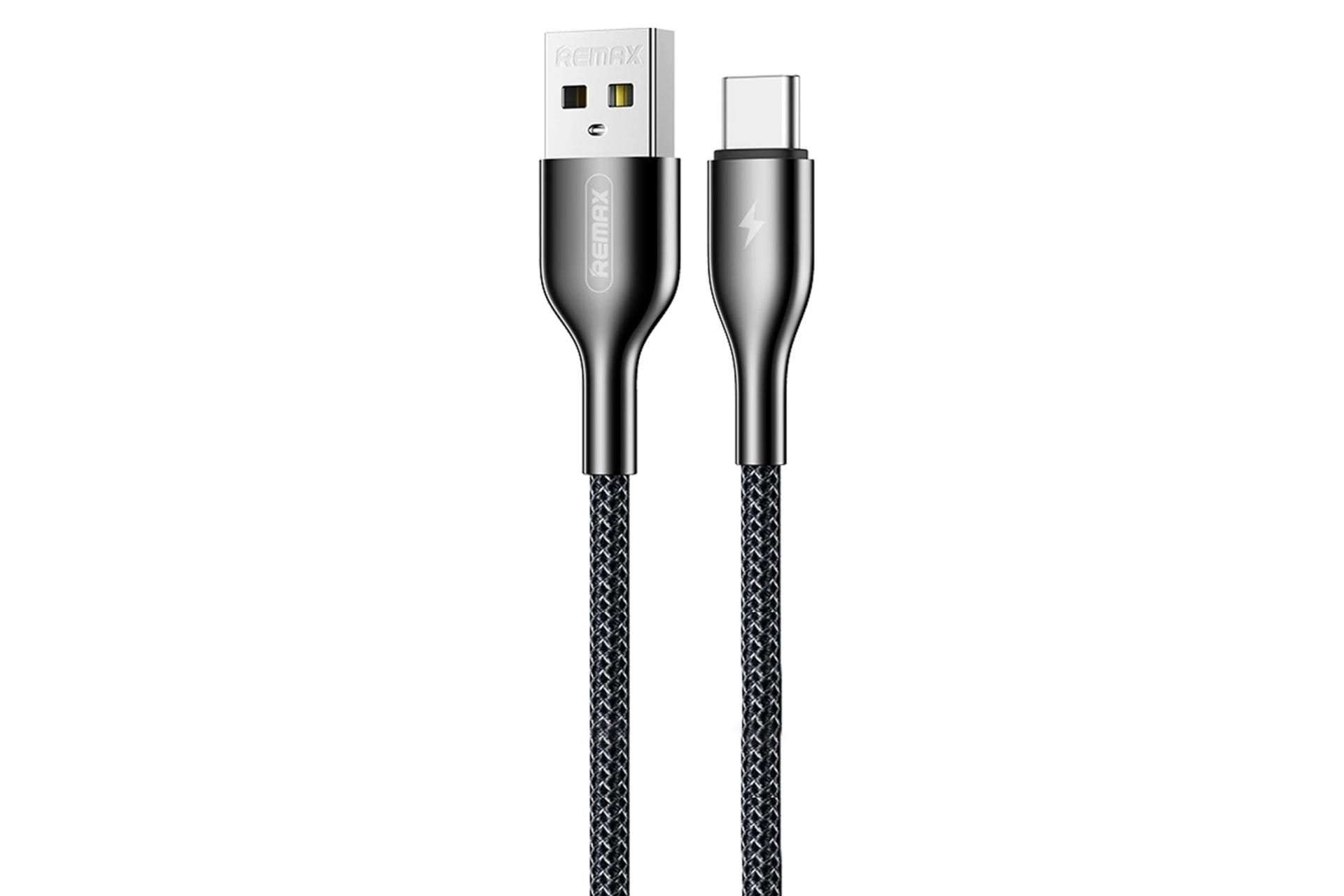کابل شارژ USB ریمکس USB به Type-C مدل RC-092a Kingpin Series با طول 1 متر مشکی