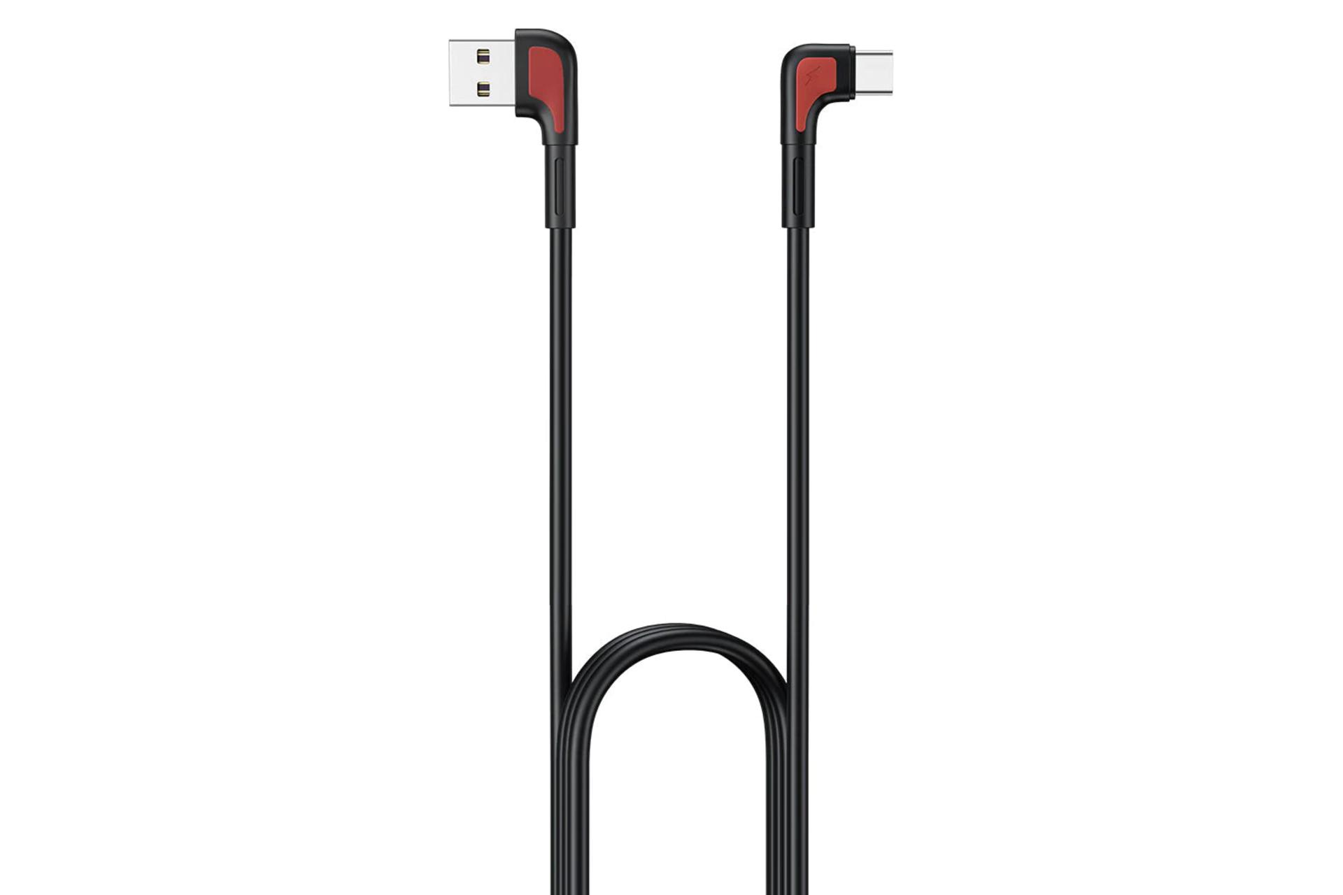 کابل شارژ USB ریمکس USB به Type-C مدل RC-181a با طول 1 متر مشکی