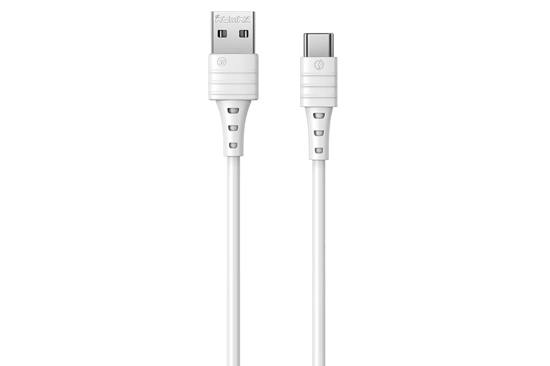 کابل شارژ USB ریمکس USB به Type-C مدل RC-068a با طول 1 متر سفید
