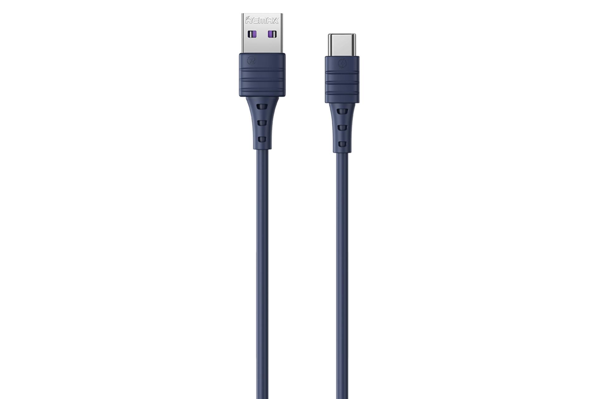 کابل شارژ USB ریمکس USB به Type-C مدل RC-068a با طول 1 متر آبی