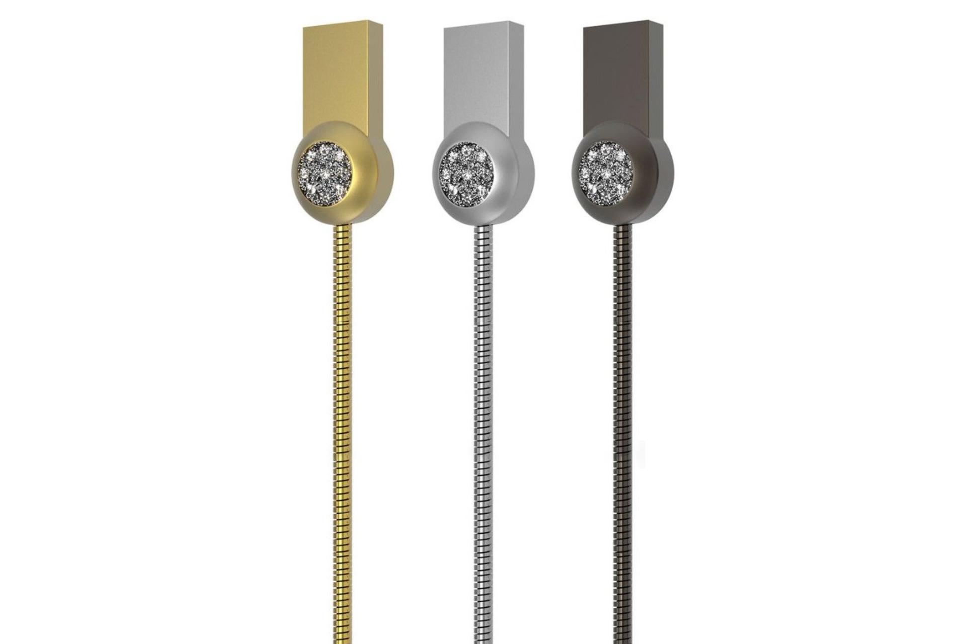 رنگ بندی کابل شارژ USB ریمکس USB به Lightning مدل RC-085i Moon Series با طول 1 متر