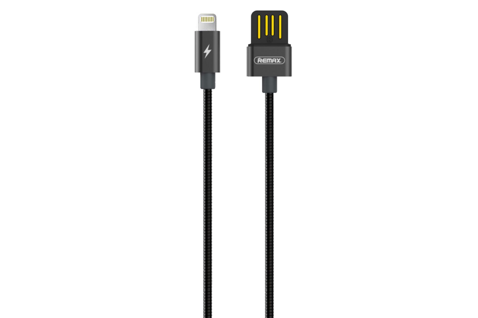 کابل شارژ USB ریمکس USB به Lightning مدل RC-080i با طول 1 متر مشکی