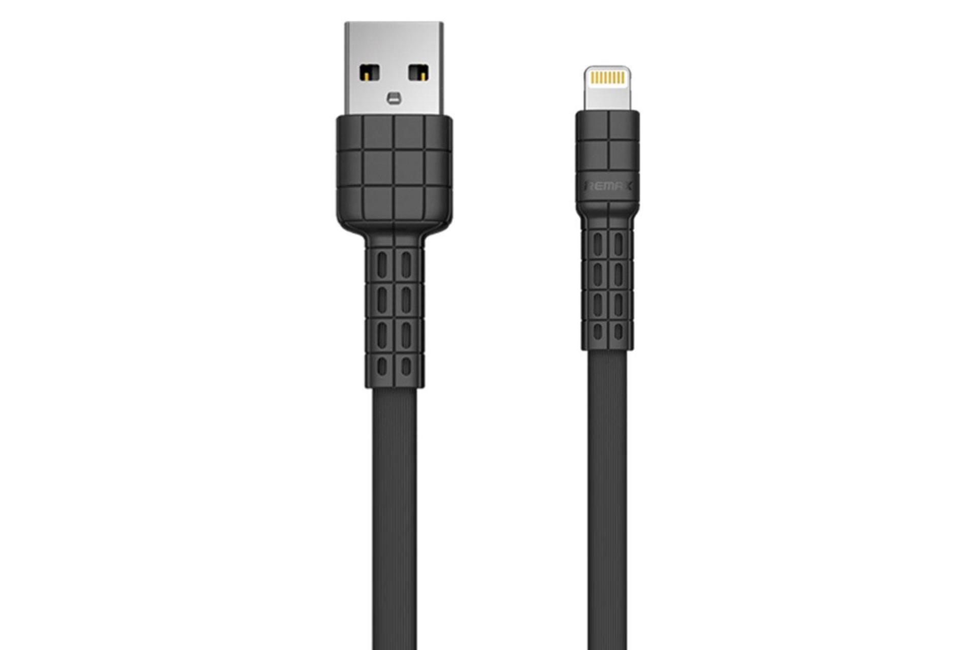 کابل شارژ USB ریمکس USB به Lightning مدل RC-116i با طول 1 متر مشکی