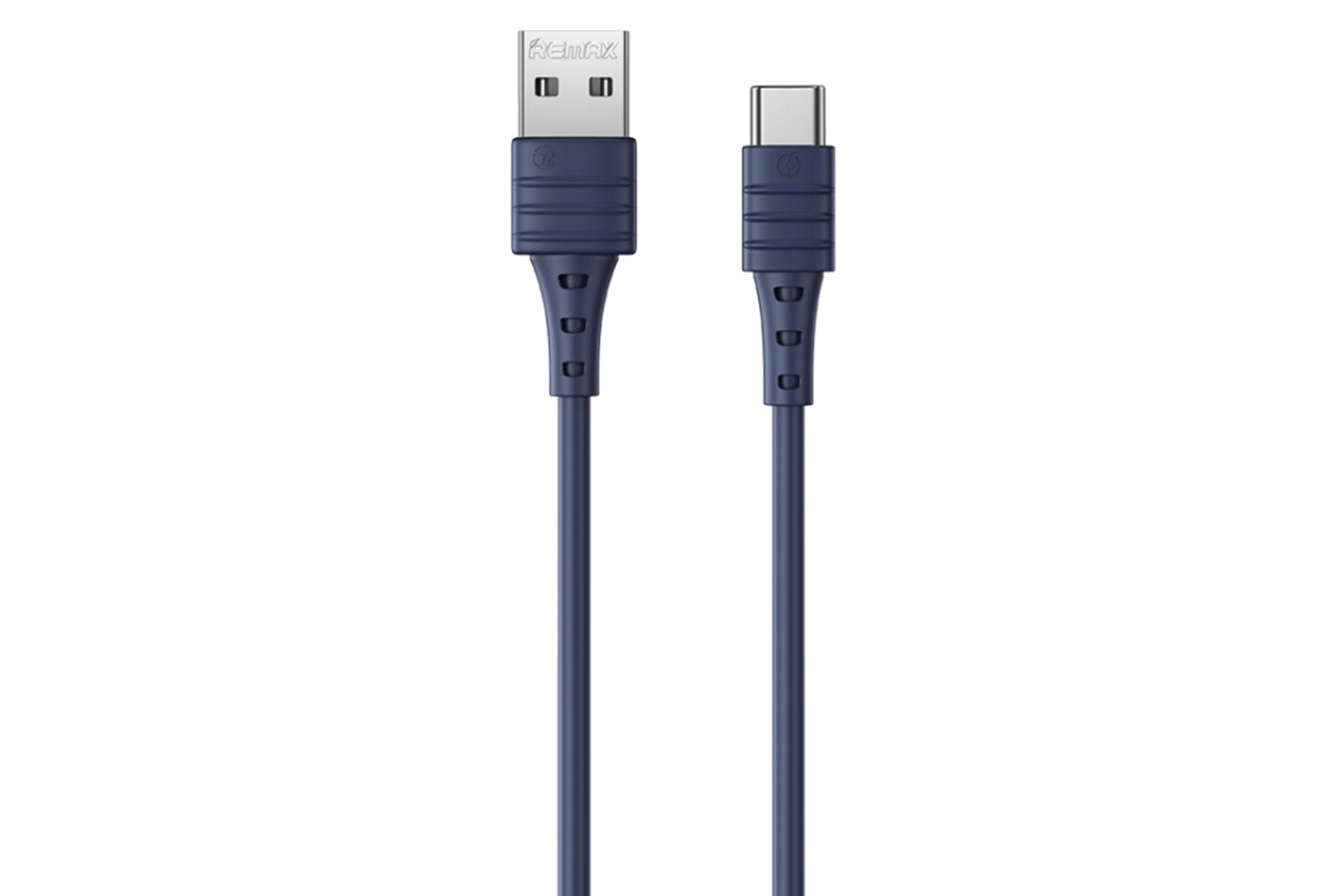 کابل شارژ USB ریمکس USB به Type-C مدل RC-179a با طول 1 متر آبی