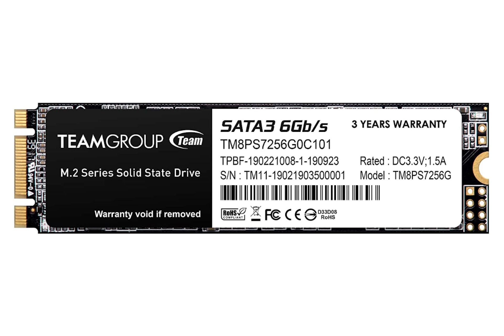 SSD تیم گروپ TeamGroup MS30 SATA M.2 2280 512GB ظرفیت 512 گیگابایت
