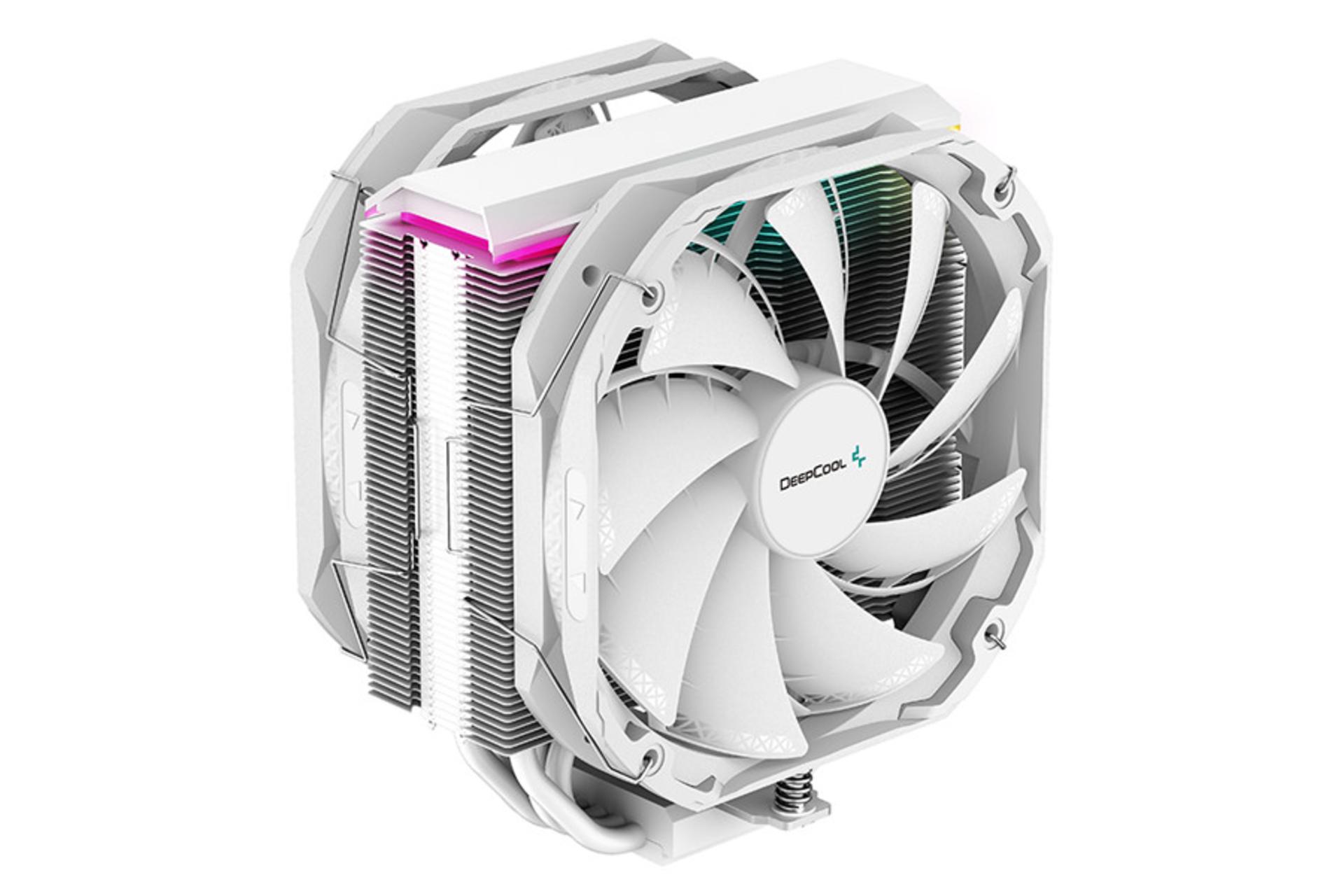 نمای چپ خنک کننده پردازنده دیپ کول AS500 PLUS WH