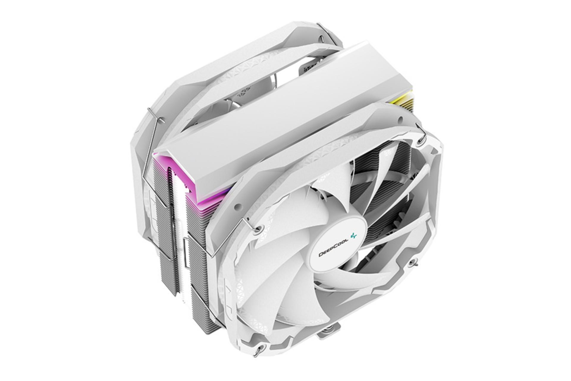 نمای بالای خنک کننده پردازنده دیپ کول AS500 PLUS WH