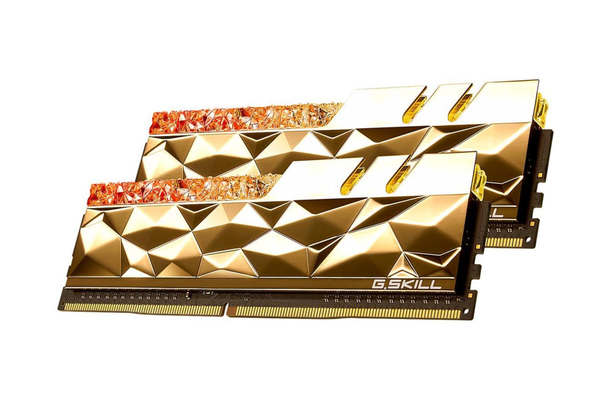 نمای کنار رم جی اسکیل Trident Z Royal Elite ظرفیت 32 گیگابایت (2x16) از نوع DDR4-4266