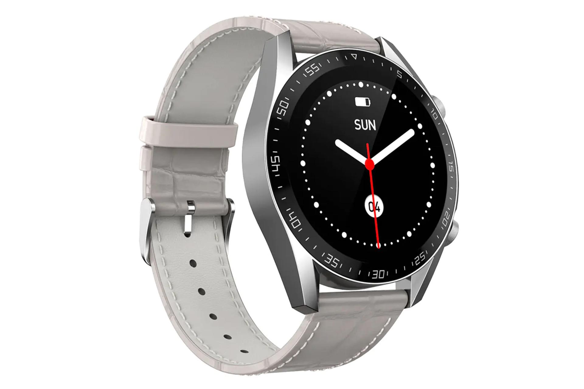 نمای نیمرخ ساعت هوشمند G-TAB GTS رنگ سیلور