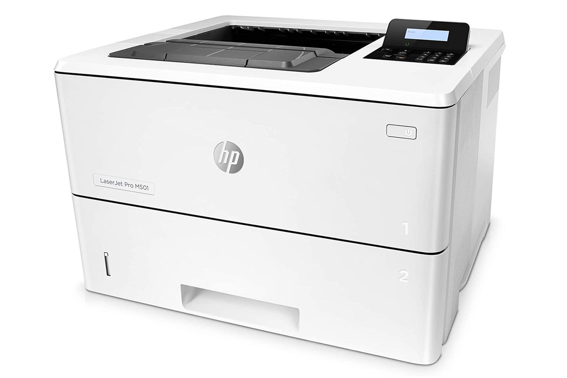 پرینتر اچ پی HP LaserJet Pro M501dn نمای جلو