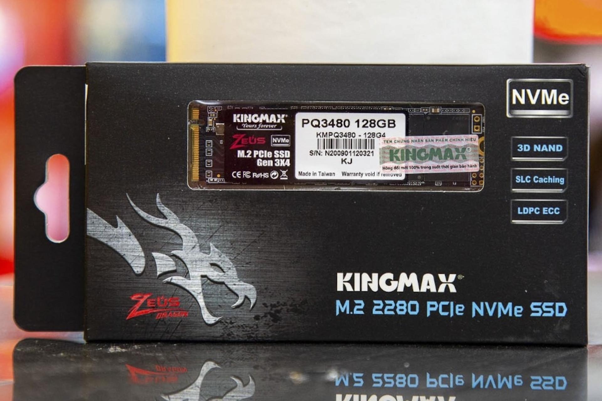 جعبه SSD کینگ مکس KingMax PQ3480 NVMe M.2 128GB ظرفیت 128 گیگابایت