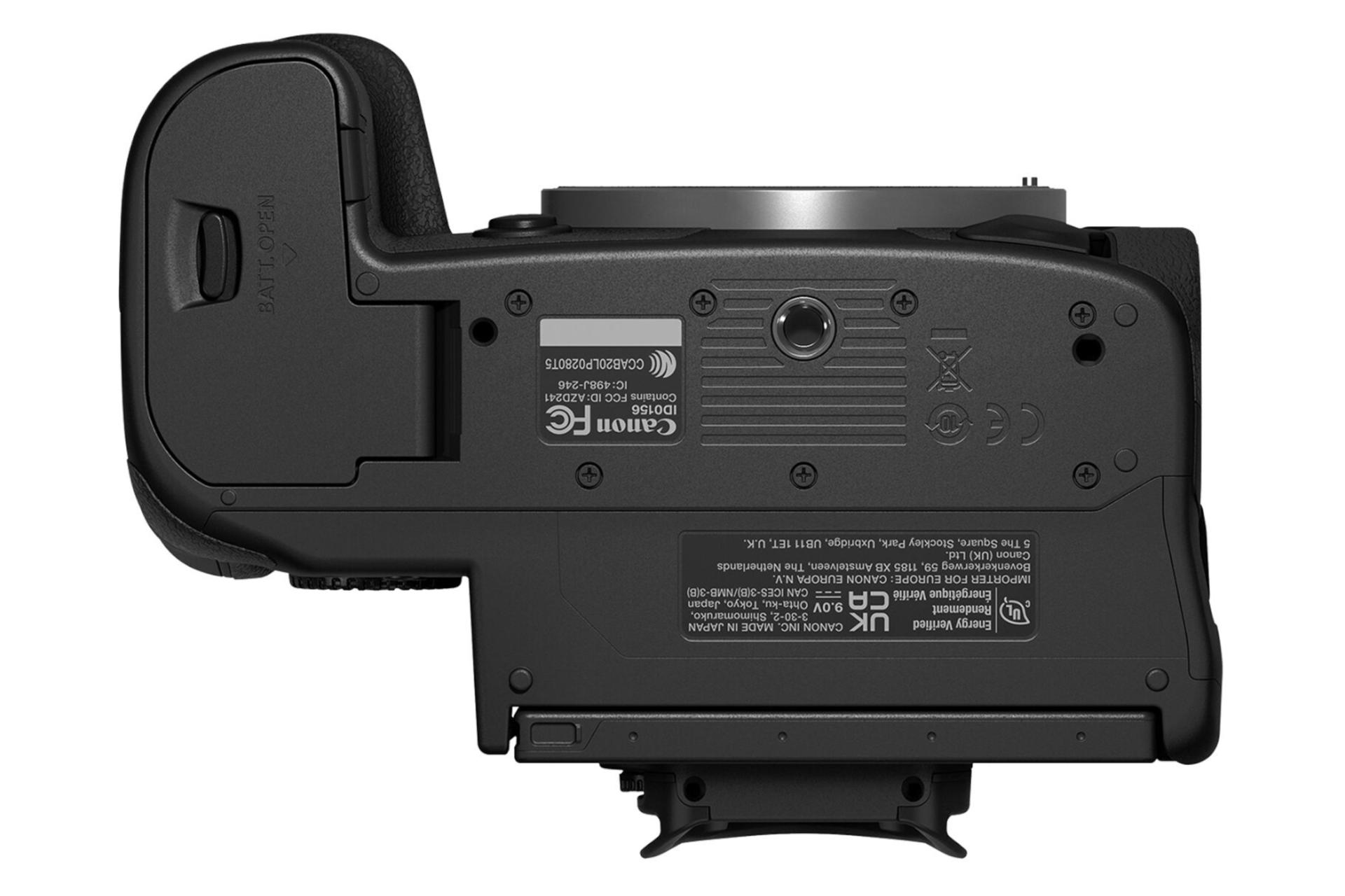 نمای پایین دوربین عکاسی کانن Canon EOS R5 C