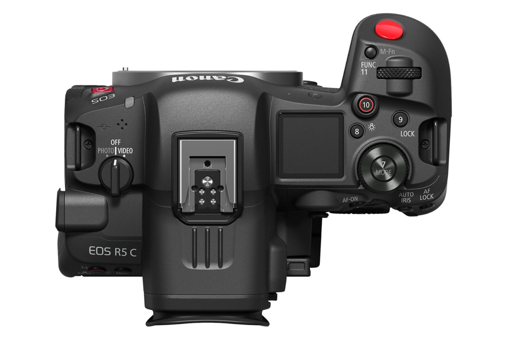 نمای بالا دوربین عکاسی کانن Canon EOS R5 C