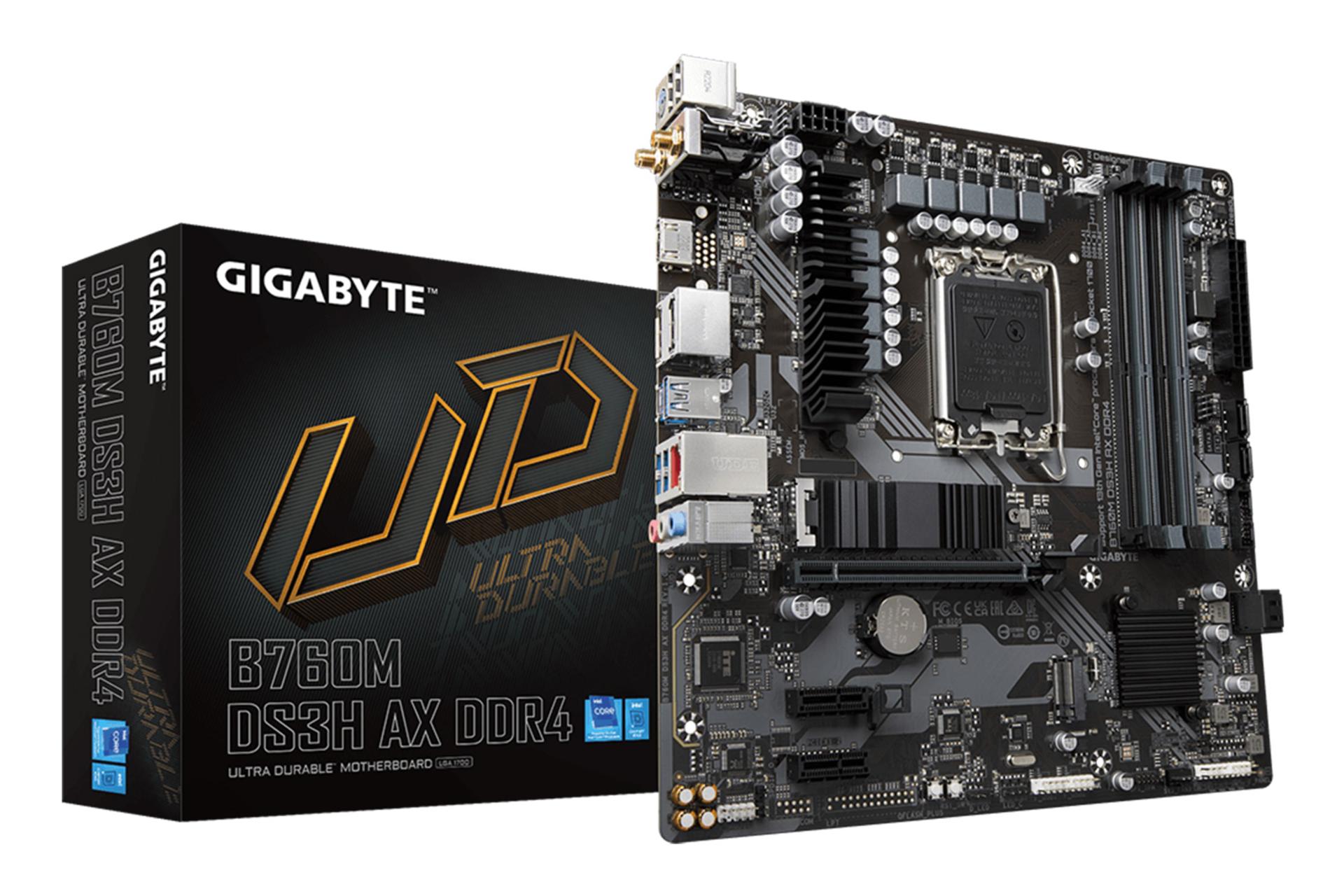 جعبه مادربرد گیگابایت GIGABYTE B760M DS3H AX DDR4 (rev. 1.x)