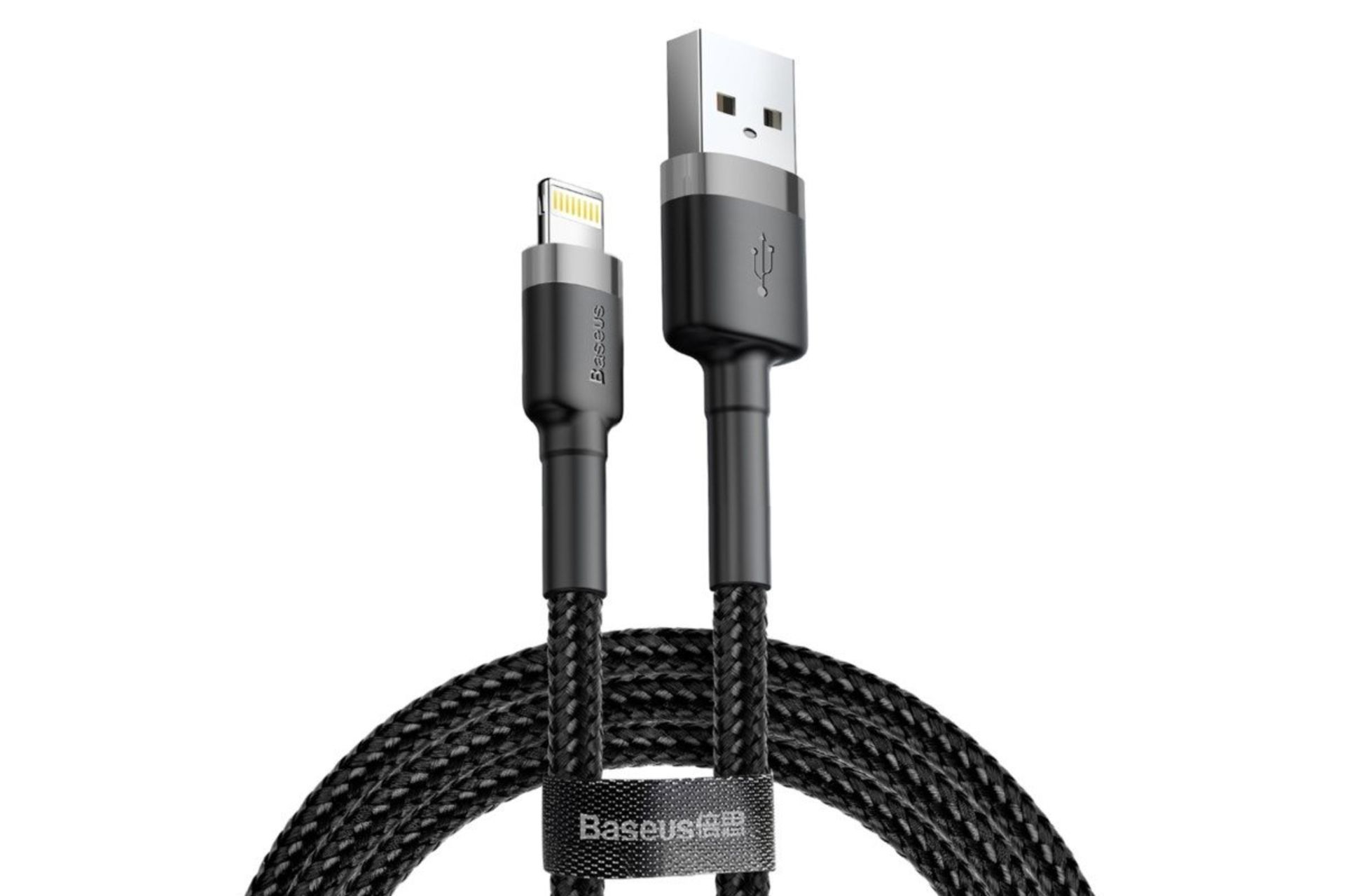 طول کابل شارژ USB باسئوس USB به Lightning مدل Cafule با طول 1 متر