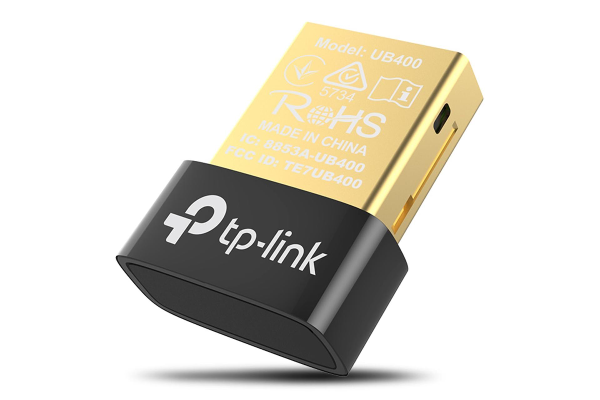 نمای کناری دانگل بلوتوث تی پی لینک TP-Link UB400