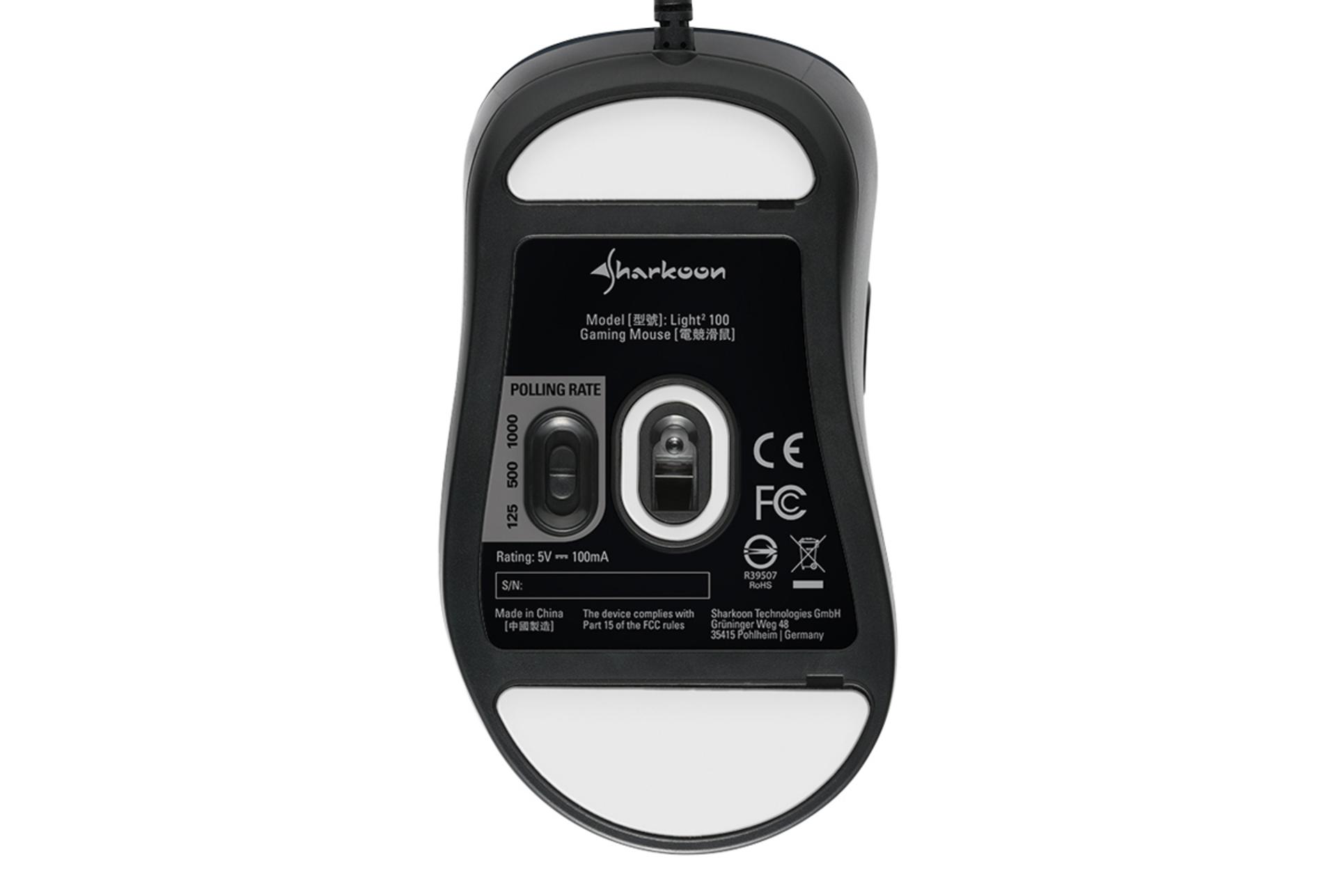 نمای پشت ماوس شارکن Light2 100