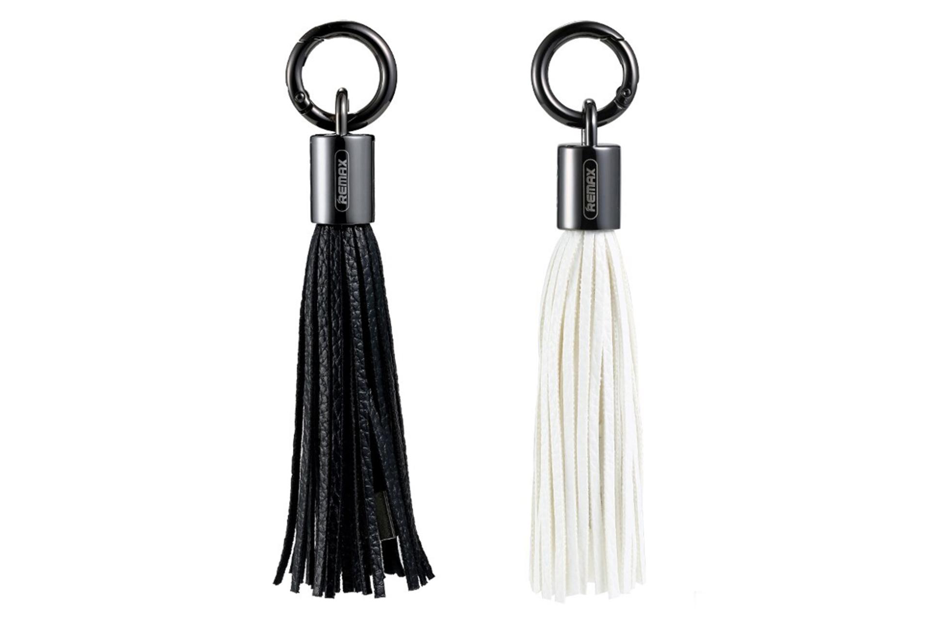 رنگ بندی کابل شارژ USB ریمکس USB به Micro-USB مدل RC-053m Tassels Ring Series با طول 0.08 متر